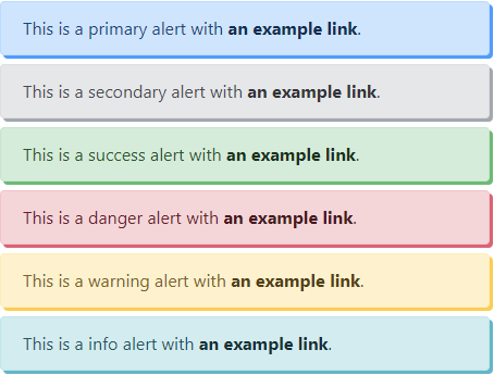 Default alerts with shadows